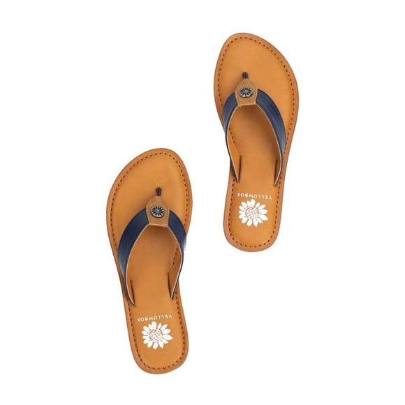 YELLOW BOX FLIP FLOPS DOMINIC COLOR NAVY M WIDTH - Picture 4 of 6